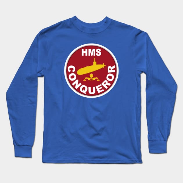 HMS Conqueror Long Sleeve T-Shirt by TCP